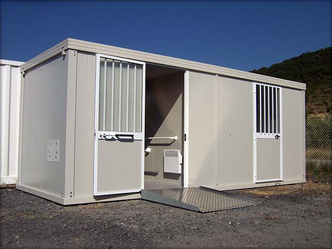 Cabine sanitária pública de 20 pés x 8, confortável