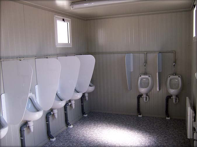 Cabine sanitária pública de 20 pés x 8, confortável