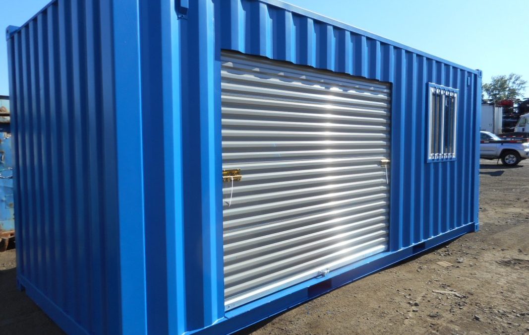 Contentor 20 Pés Standard com Roll-Up Lateral e Janela