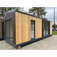 Casa Móvel 20 Pés x 8 Pés - Totalmente Acabada, Interior e Exterior em Madeira Tratada, Pronta a Usar