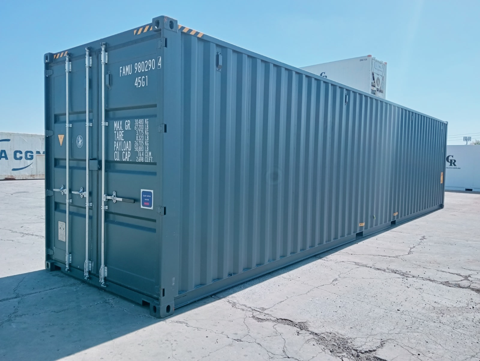 Contentor 40 Pés HC (High Cube) - Espaço de Armazenamento Extra Grande e Resistente