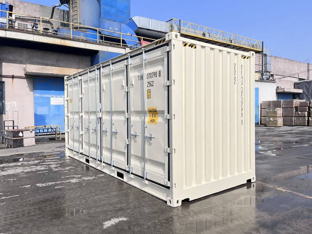 Contentor 20 Pés Open Side Novo - Acesso Fácil e Espaçoso para Armazenamento e Transporte
