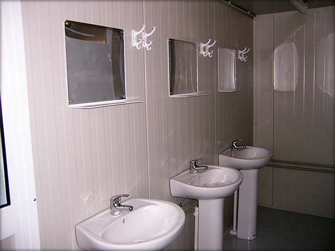 Cabine sanitária pública de 20 pés x 8, confortável