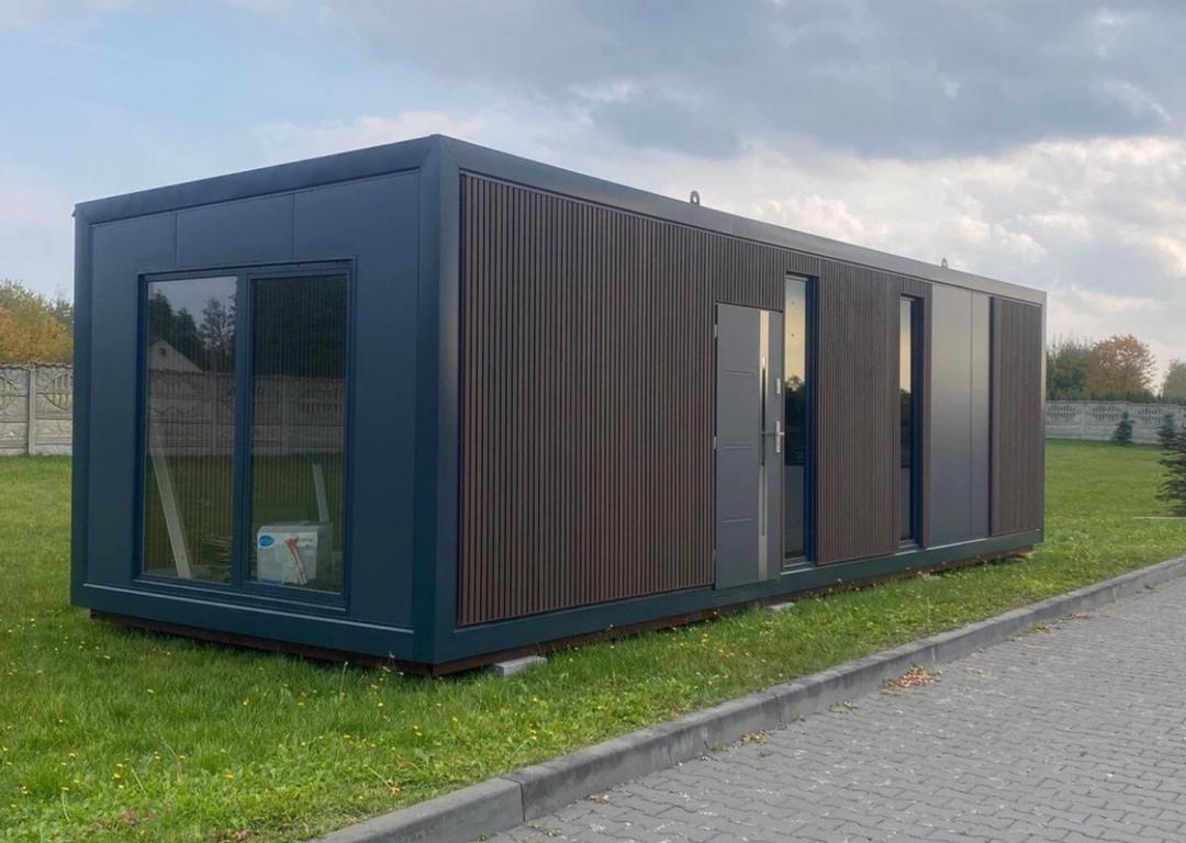 Casa móvel T2 em contentor – 40 x 10 pés – Alto padrão – 4 estações – Chave na mão