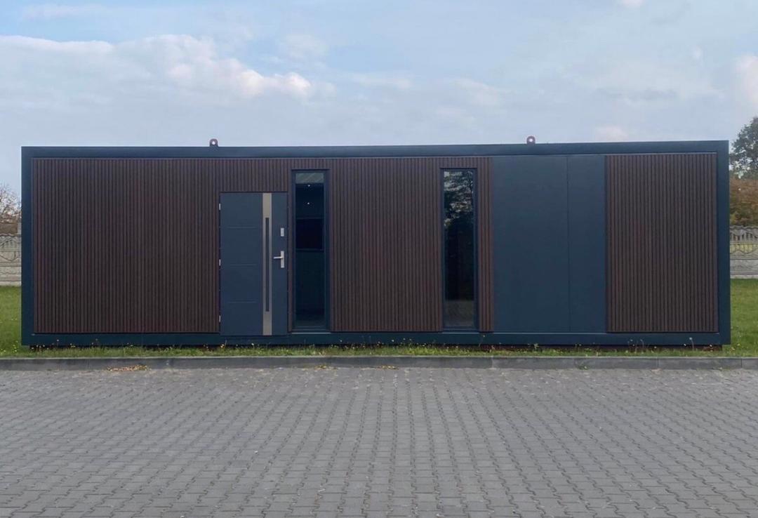 Casa móvel T2 em contentor – 40 x 10 pés – Alto padrão – 4 estações – Chave na mão